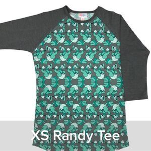 Lularoe Disney Randy Tee Donald Duck Print - Size XS